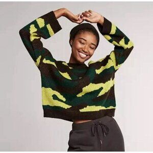 Oversized Camo Easy Crewneck Sweater, Yummy Sweater Co. Medium